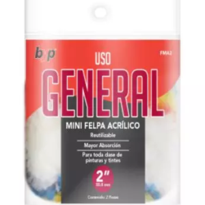FELPA 4IN P/MINI ROD ACRÍLICO 2 PACK